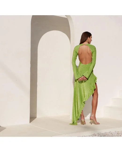 delfi green dress Leah Dress